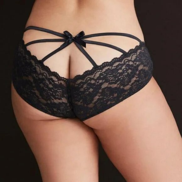 Torrid NWT Simply Lace Cageback Hipster Panty in Harbour Grey 2/2X - Picture 3 of 5